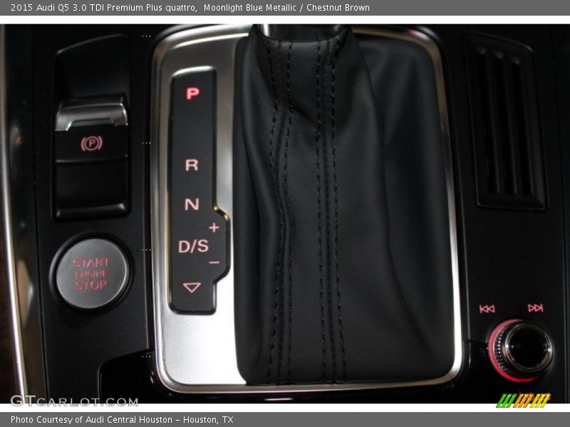Moonlight Blue Metallic / Chestnut Brown 2015 Audi Q5 3.0 TDI Premium Plus quattro