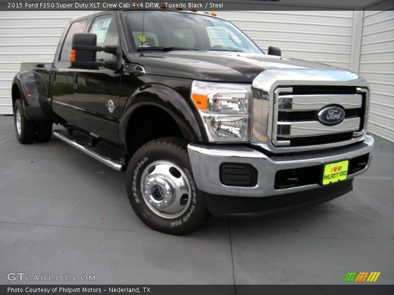 Tuxedo Black / Steel 2015 Ford F350 Super Duty XLT Crew Cab 4x4 DRW