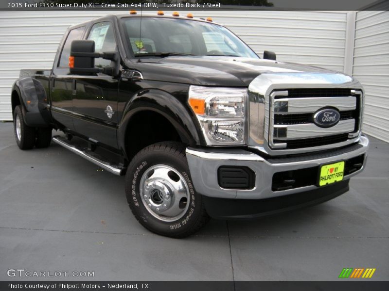 Tuxedo Black / Steel 2015 Ford F350 Super Duty XLT Crew Cab 4x4 DRW
