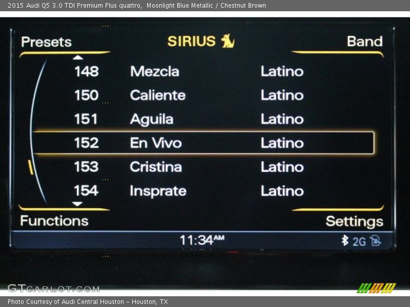 Moonlight Blue Metallic / Chestnut Brown 2015 Audi Q5 3.0 TDI Premium Plus quattro