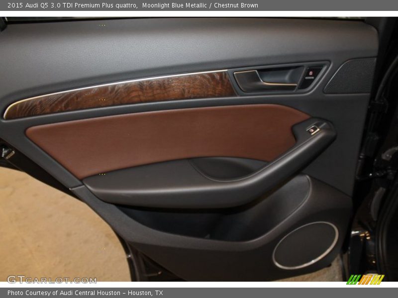 Moonlight Blue Metallic / Chestnut Brown 2015 Audi Q5 3.0 TDI Premium Plus quattro