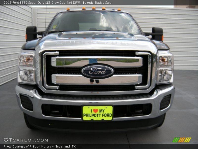 Tuxedo Black / Steel 2015 Ford F350 Super Duty XLT Crew Cab 4x4 DRW