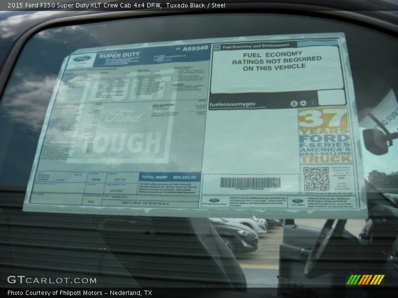 Tuxedo Black / Steel 2015 Ford F350 Super Duty XLT Crew Cab 4x4 DRW