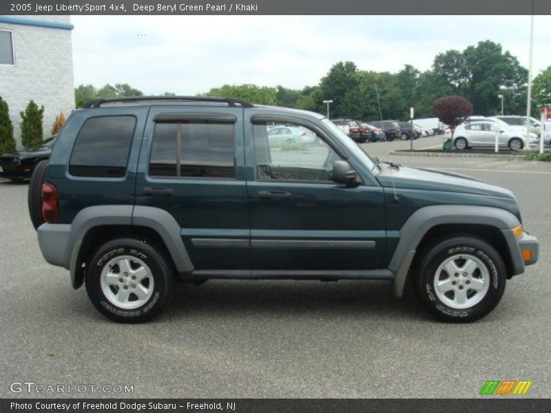 Deep Beryl Green Pearl / Khaki 2005 Jeep Liberty Sport 4x4