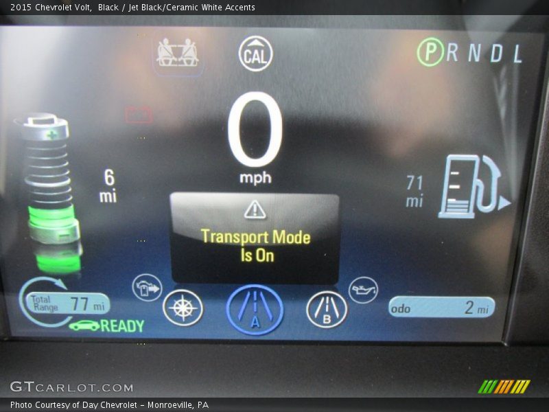 Black / Jet Black/Ceramic White Accents 2015 Chevrolet Volt