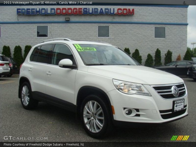 Candy White / Charcoal 2011 Volkswagen Tiguan SE 4Motion