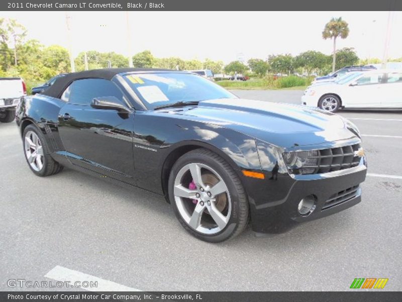 Black / Black 2011 Chevrolet Camaro LT Convertible