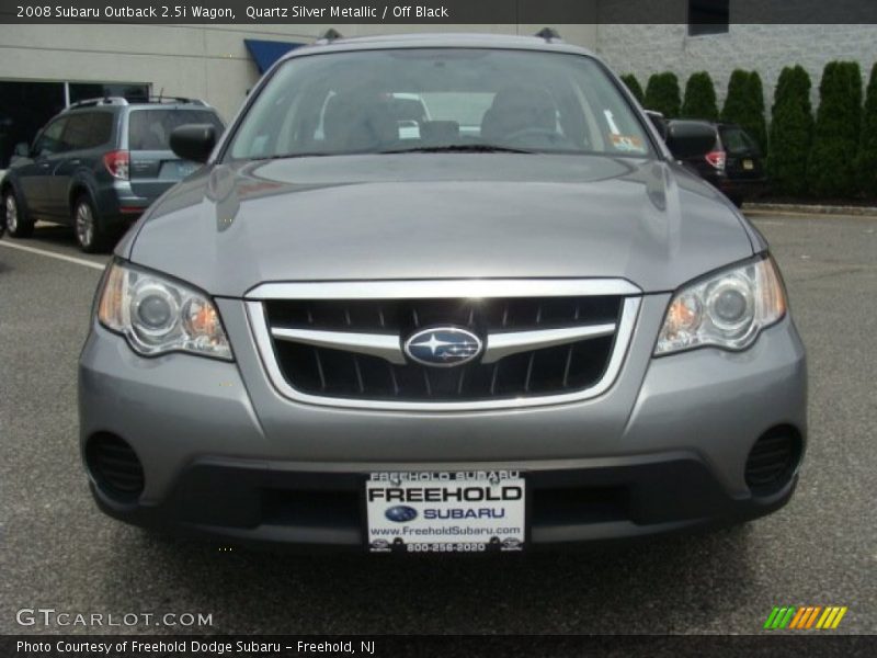 Quartz Silver Metallic / Off Black 2008 Subaru Outback 2.5i Wagon