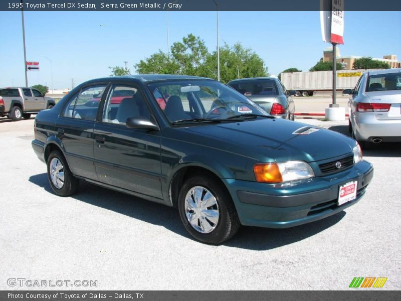 Sierra Green Metallic / Gray 1995 Toyota Tercel DX Sedan