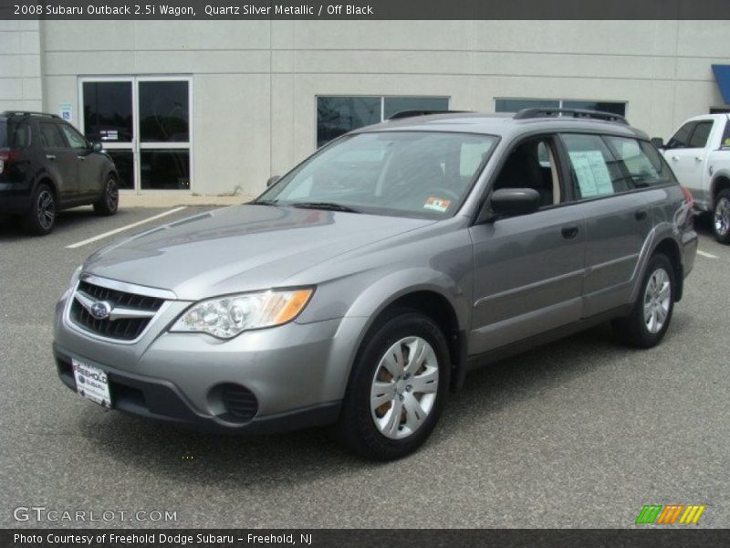 Quartz Silver Metallic / Off Black 2008 Subaru Outback 2.5i Wagon