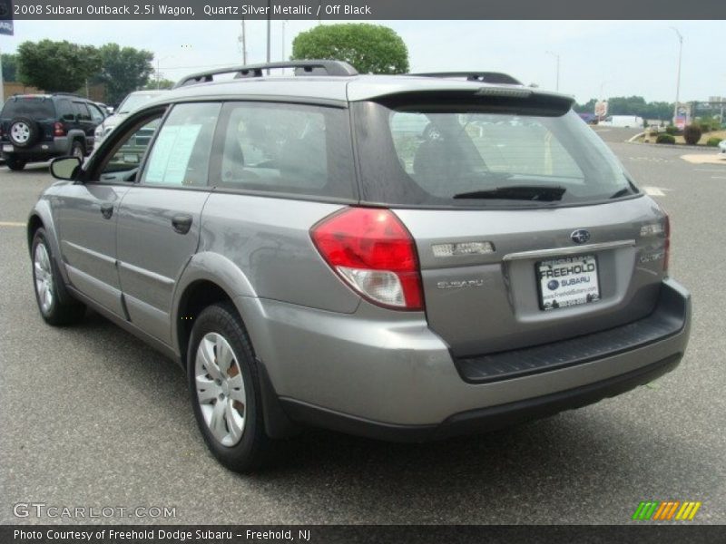 Quartz Silver Metallic / Off Black 2008 Subaru Outback 2.5i Wagon