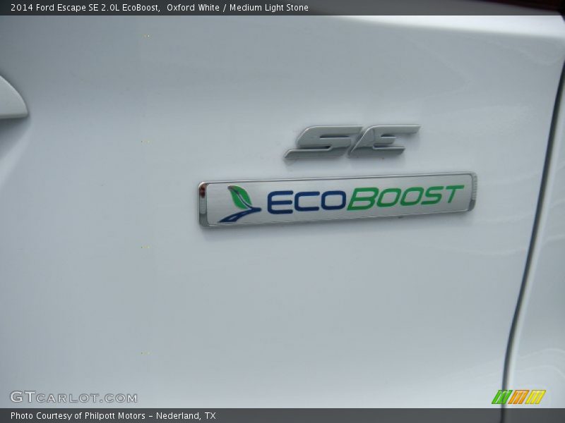 Oxford White / Medium Light Stone 2014 Ford Escape SE 2.0L EcoBoost