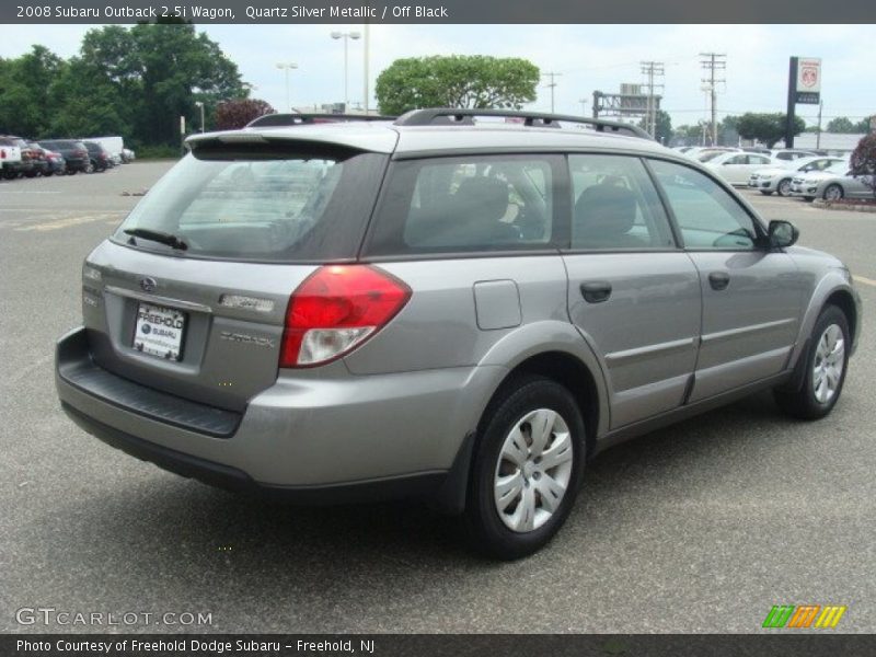 Quartz Silver Metallic / Off Black 2008 Subaru Outback 2.5i Wagon
