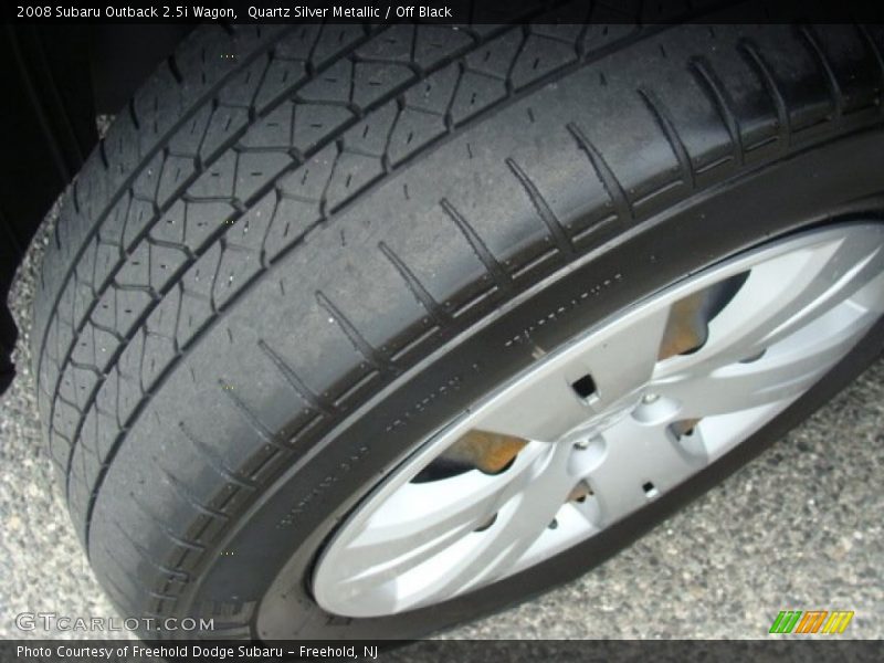 Quartz Silver Metallic / Off Black 2008 Subaru Outback 2.5i Wagon