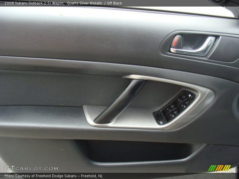 Quartz Silver Metallic / Off Black 2008 Subaru Outback 2.5i Wagon