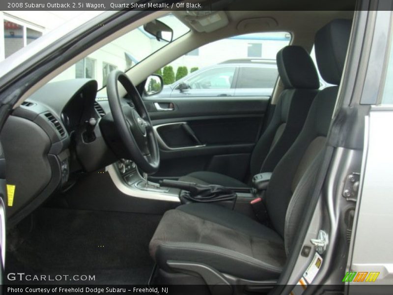Quartz Silver Metallic / Off Black 2008 Subaru Outback 2.5i Wagon