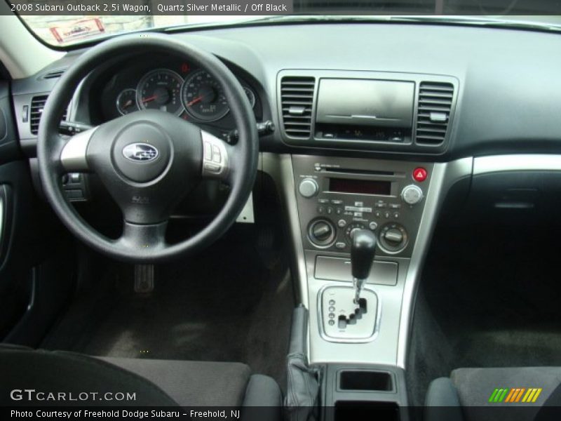 Quartz Silver Metallic / Off Black 2008 Subaru Outback 2.5i Wagon