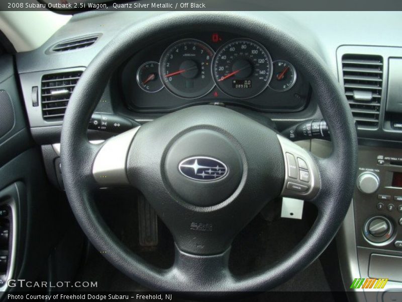 Quartz Silver Metallic / Off Black 2008 Subaru Outback 2.5i Wagon
