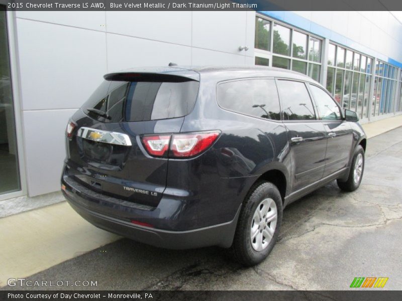 Blue Velvet Metallic / Dark Titanium/Light Titanium 2015 Chevrolet Traverse LS AWD