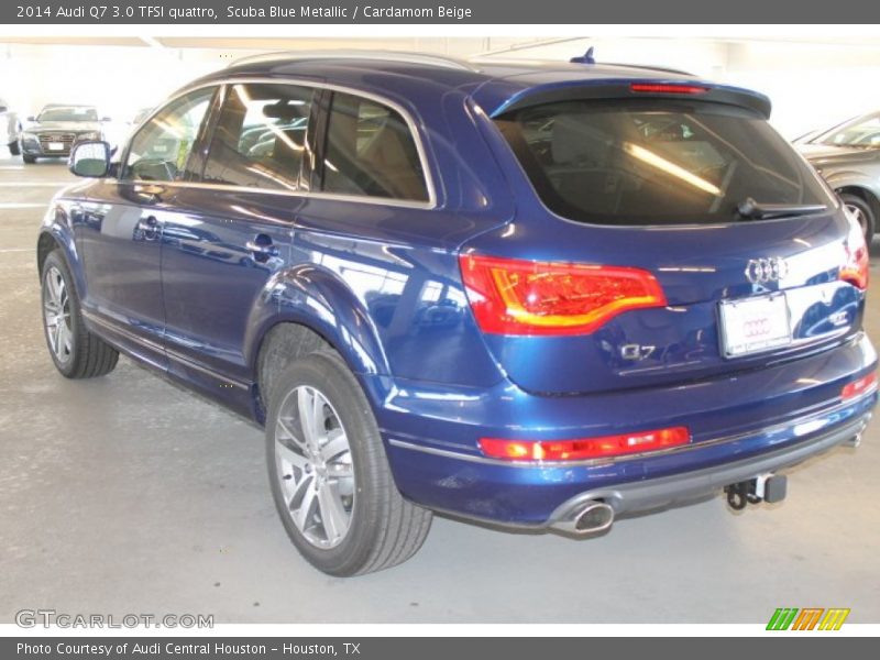 Scuba Blue Metallic / Cardamom Beige 2014 Audi Q7 3.0 TFSI quattro