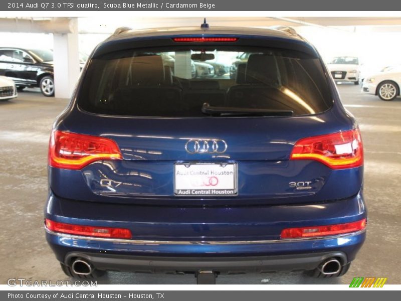 Scuba Blue Metallic / Cardamom Beige 2014 Audi Q7 3.0 TFSI quattro