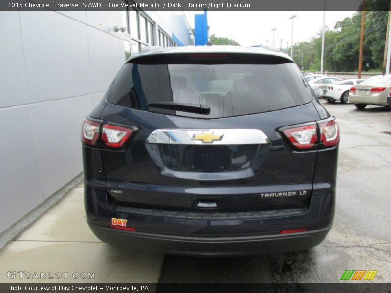 Blue Velvet Metallic / Dark Titanium/Light Titanium 2015 Chevrolet Traverse LS AWD