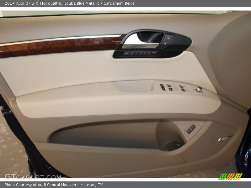 Scuba Blue Metallic / Cardamom Beige 2014 Audi Q7 3.0 TFSI quattro