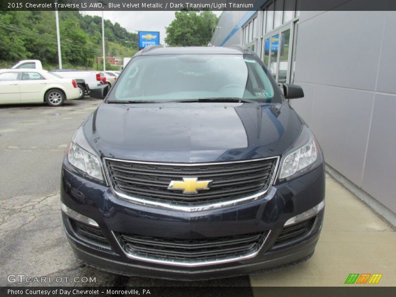 Blue Velvet Metallic / Dark Titanium/Light Titanium 2015 Chevrolet Traverse LS AWD