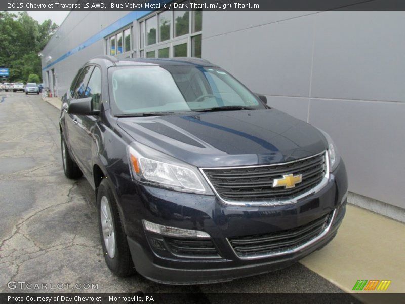 Blue Velvet Metallic / Dark Titanium/Light Titanium 2015 Chevrolet Traverse LS AWD