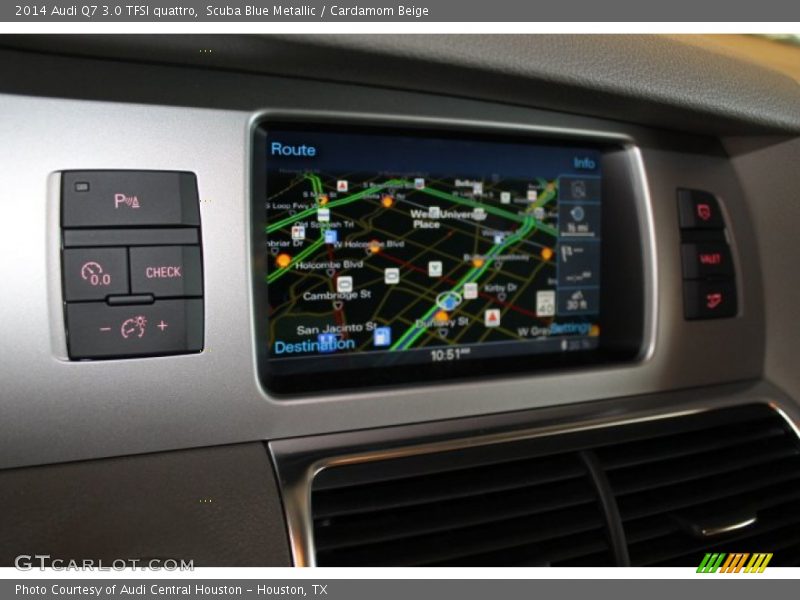 Scuba Blue Metallic / Cardamom Beige 2014 Audi Q7 3.0 TFSI quattro