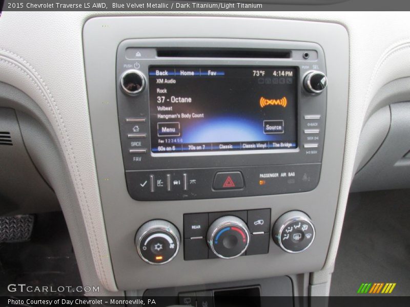 Blue Velvet Metallic / Dark Titanium/Light Titanium 2015 Chevrolet Traverse LS AWD