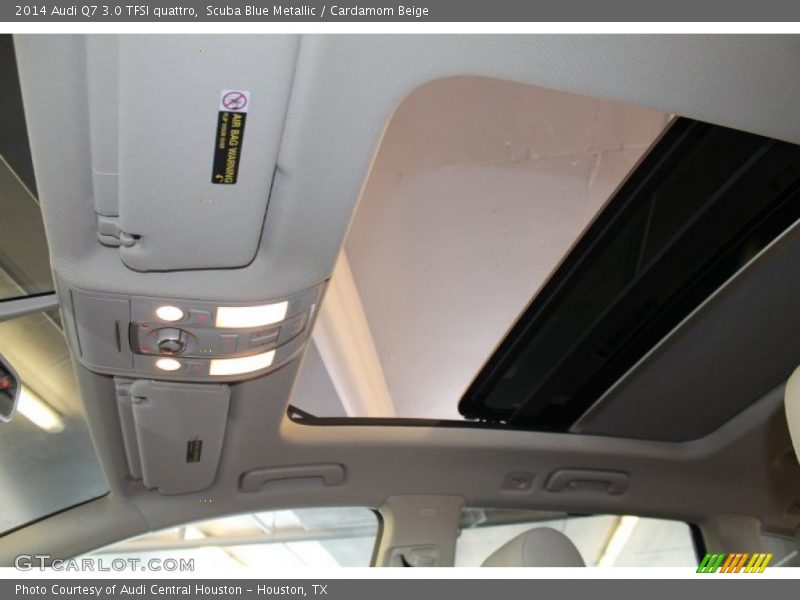 Scuba Blue Metallic / Cardamom Beige 2014 Audi Q7 3.0 TFSI quattro