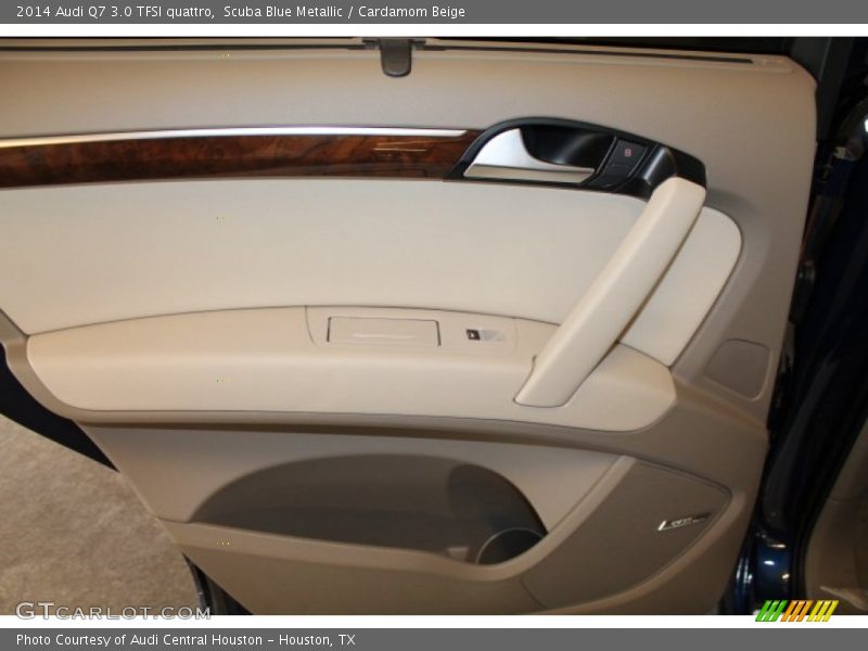 Scuba Blue Metallic / Cardamom Beige 2014 Audi Q7 3.0 TFSI quattro