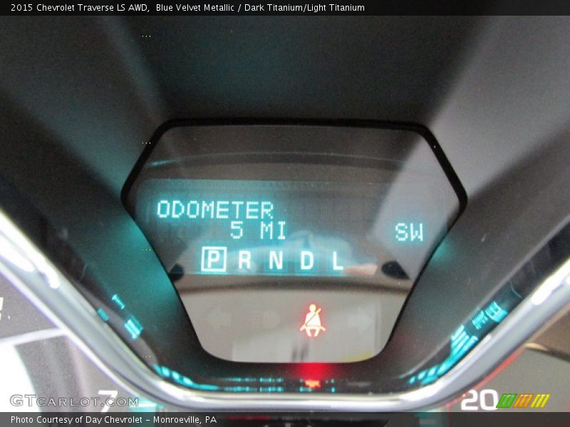 Blue Velvet Metallic / Dark Titanium/Light Titanium 2015 Chevrolet Traverse LS AWD