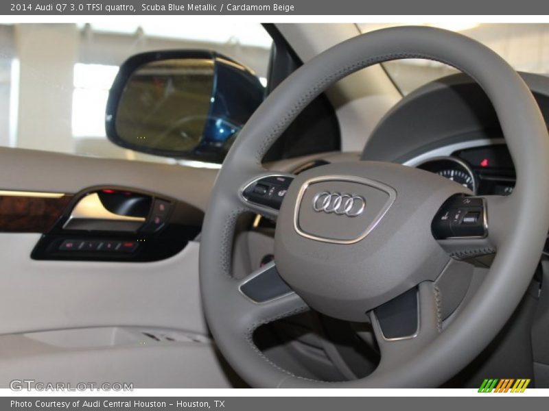 Scuba Blue Metallic / Cardamom Beige 2014 Audi Q7 3.0 TFSI quattro