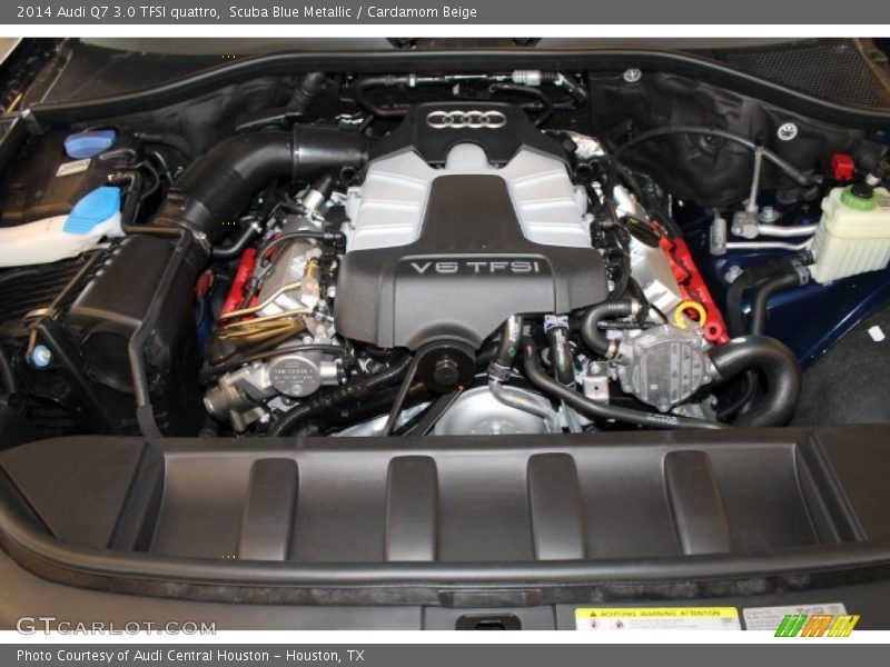 Scuba Blue Metallic / Cardamom Beige 2014 Audi Q7 3.0 TFSI quattro