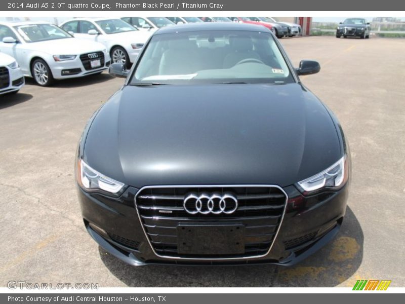 Phantom Black Pearl / Titanium Gray 2014 Audi A5 2.0T quattro Coupe