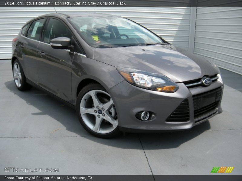Sterling Gray / Charcoal Black 2014 Ford Focus Titanium Hatchback