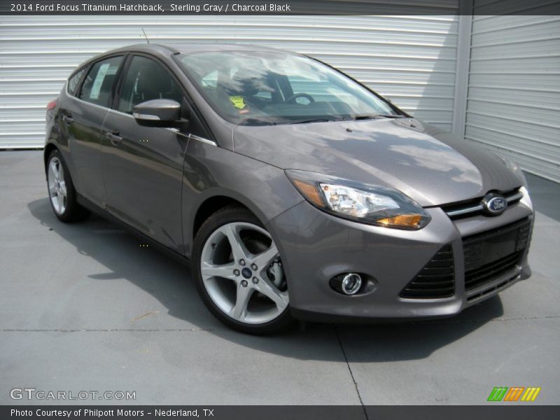 Sterling Gray / Charcoal Black 2014 Ford Focus Titanium Hatchback