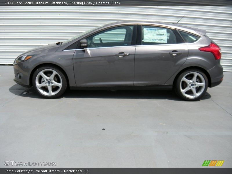 Sterling Gray / Charcoal Black 2014 Ford Focus Titanium Hatchback