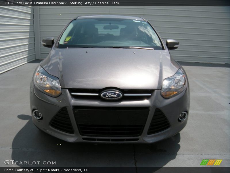 Sterling Gray / Charcoal Black 2014 Ford Focus Titanium Hatchback