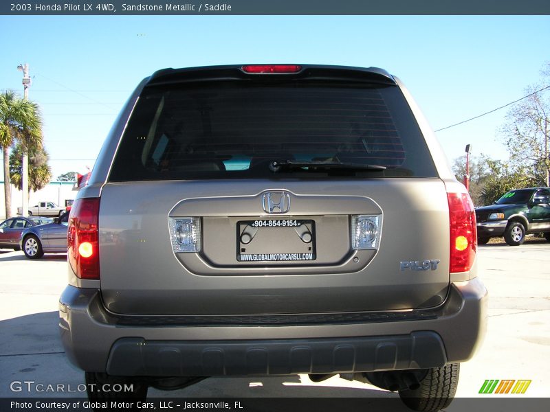 Sandstone Metallic / Saddle 2003 Honda Pilot LX 4WD