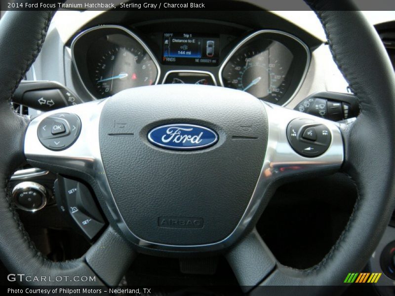 Sterling Gray / Charcoal Black 2014 Ford Focus Titanium Hatchback