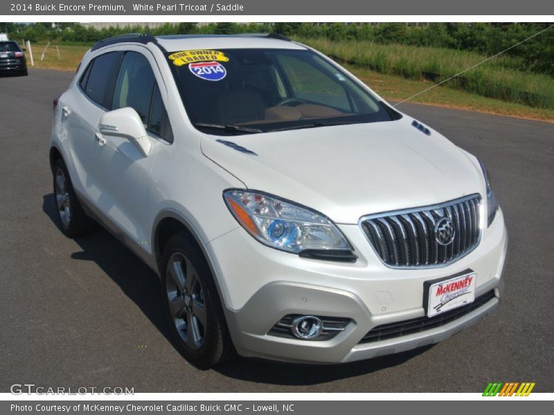 White Pearl Tricoat / Saddle 2014 Buick Encore Premium