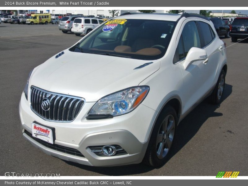 White Pearl Tricoat / Saddle 2014 Buick Encore Premium