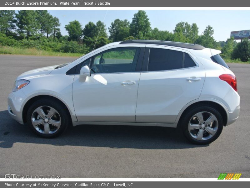 White Pearl Tricoat / Saddle 2014 Buick Encore Premium