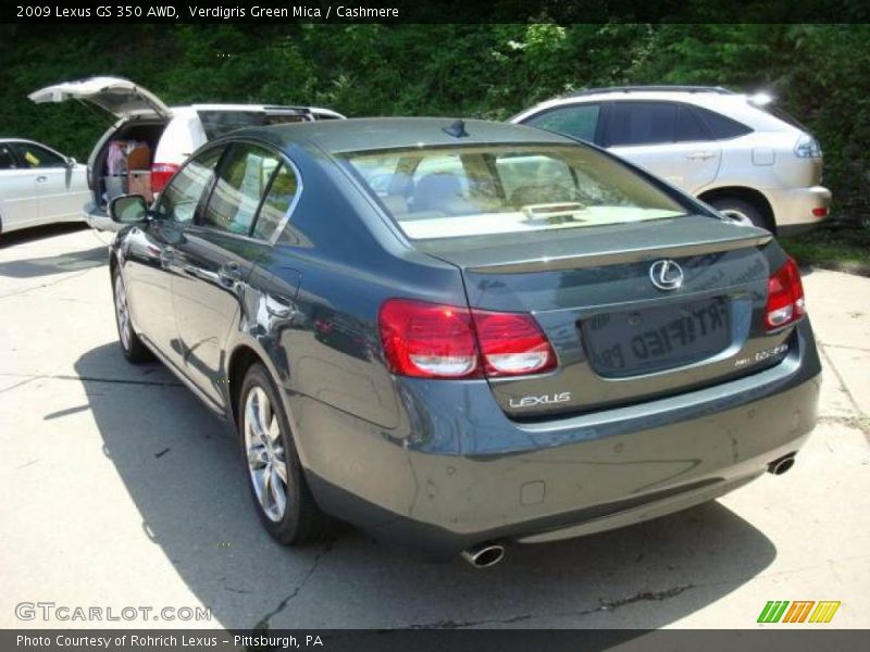 Verdigris Green Mica / Cashmere 2009 Lexus GS 350 AWD