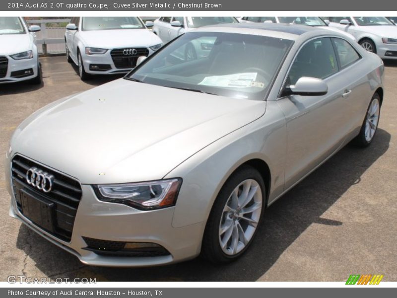 Cuvee Silver Metallic / Chestnut Brown 2014 Audi A5 2.0T quattro Coupe