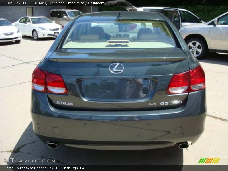 Verdigris Green Mica / Cashmere 2009 Lexus GS 350 AWD