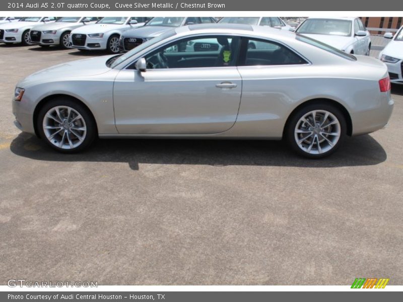 Cuvee Silver Metallic / Chestnut Brown 2014 Audi A5 2.0T quattro Coupe